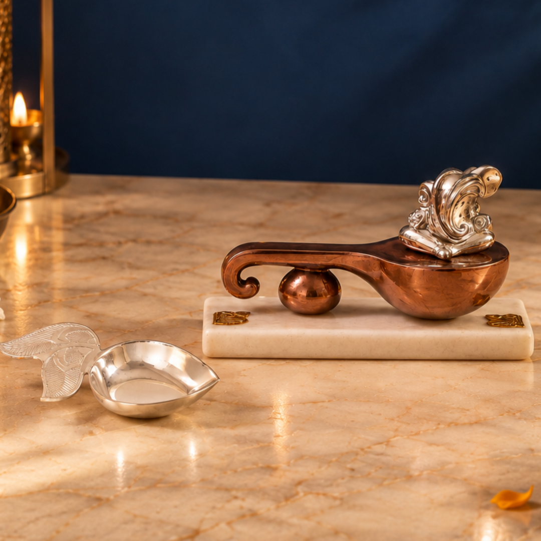 Ganesha with Veena and Pihoo Diya Diwali Gift Set