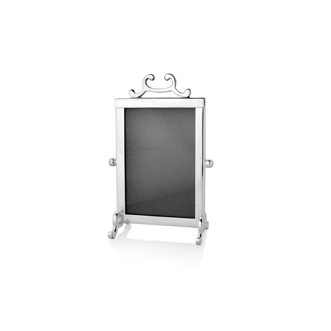 Photo Frame Allure Portrait lifts a clean silver portrait frame with decorative curved finials at the top