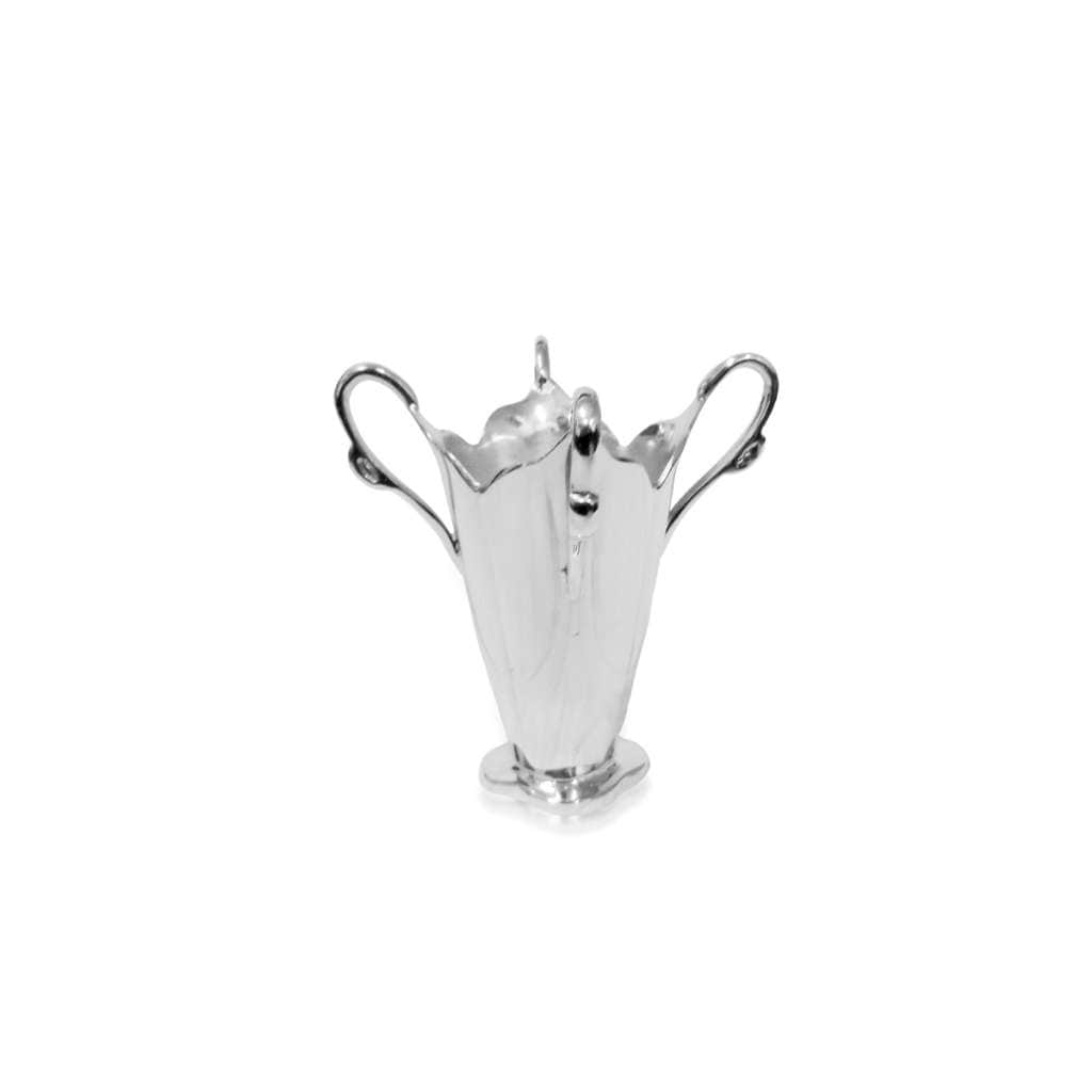 Flower Vase 4 Victors takes on a twin-handled silver vase silhouette - white background