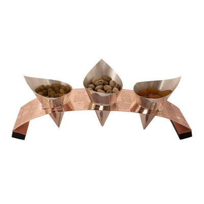 Silver Plated Chip N Nut Cone Set