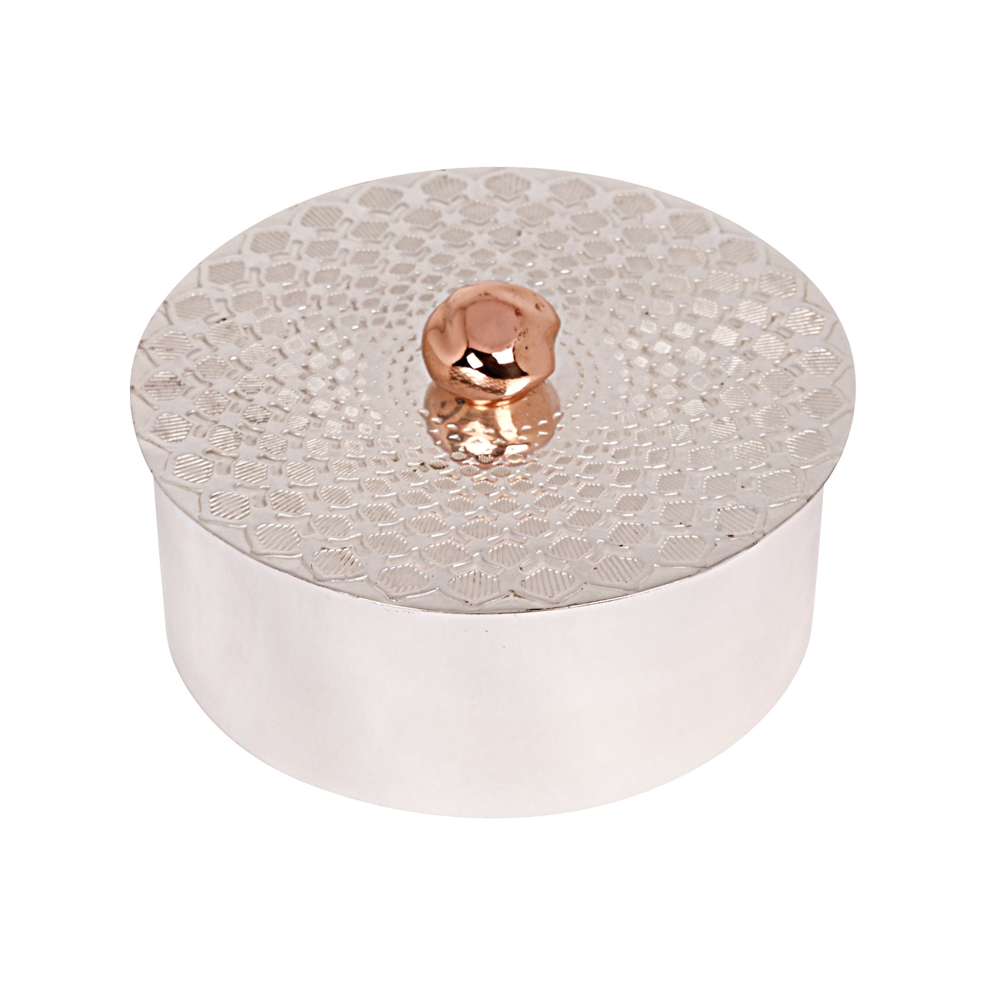 Buy Silver Plated Box Round Illusion | Episode Silver