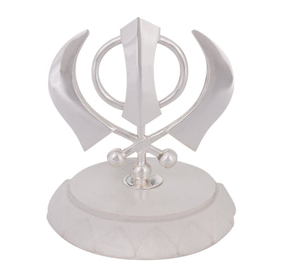 Episode Silver Silver Plated Khanda Sahib on Base