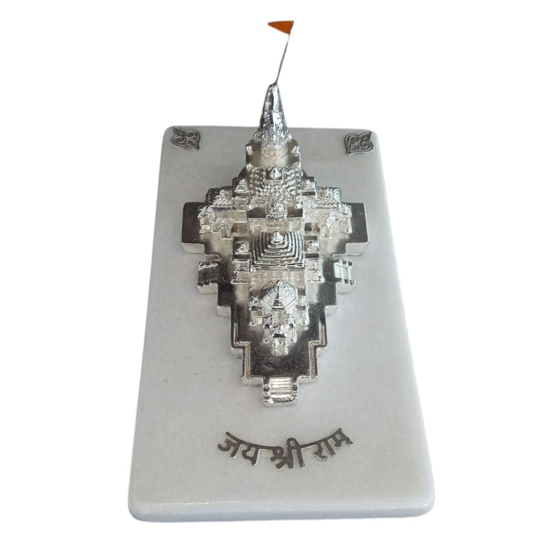Shree Ram Mandir renders a silver mandir replica of Shree Ram&