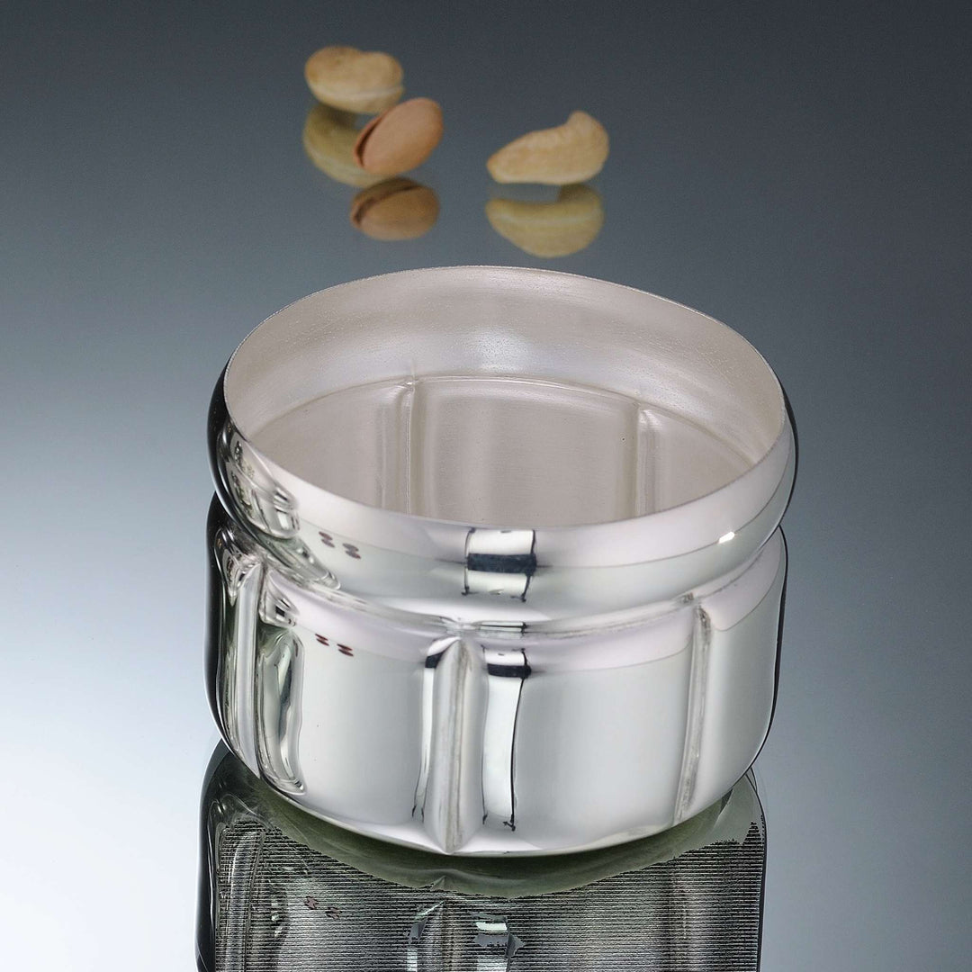 Bowl Elegance takes its silhouette from the classic Indian dabba, a silver bowl with straight sides - angle 2