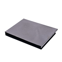 Fluid Diary is a silver diary with a cover that carries the same wave-patterned surface as the rest of the Fluid desk collection - white background