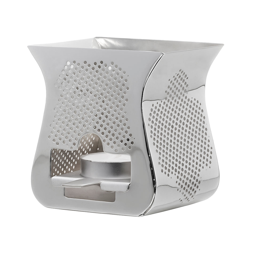 Guitar Votive takes on a curved, waisted silhouette loosely reminiscent of a guitar body - white background