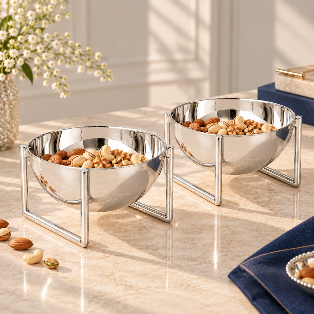 Arco Nut Bowl Pair Diwali Gift Set
