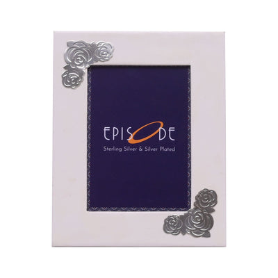 Episode Silver Sterling Silver Photo Frame Rose Buds