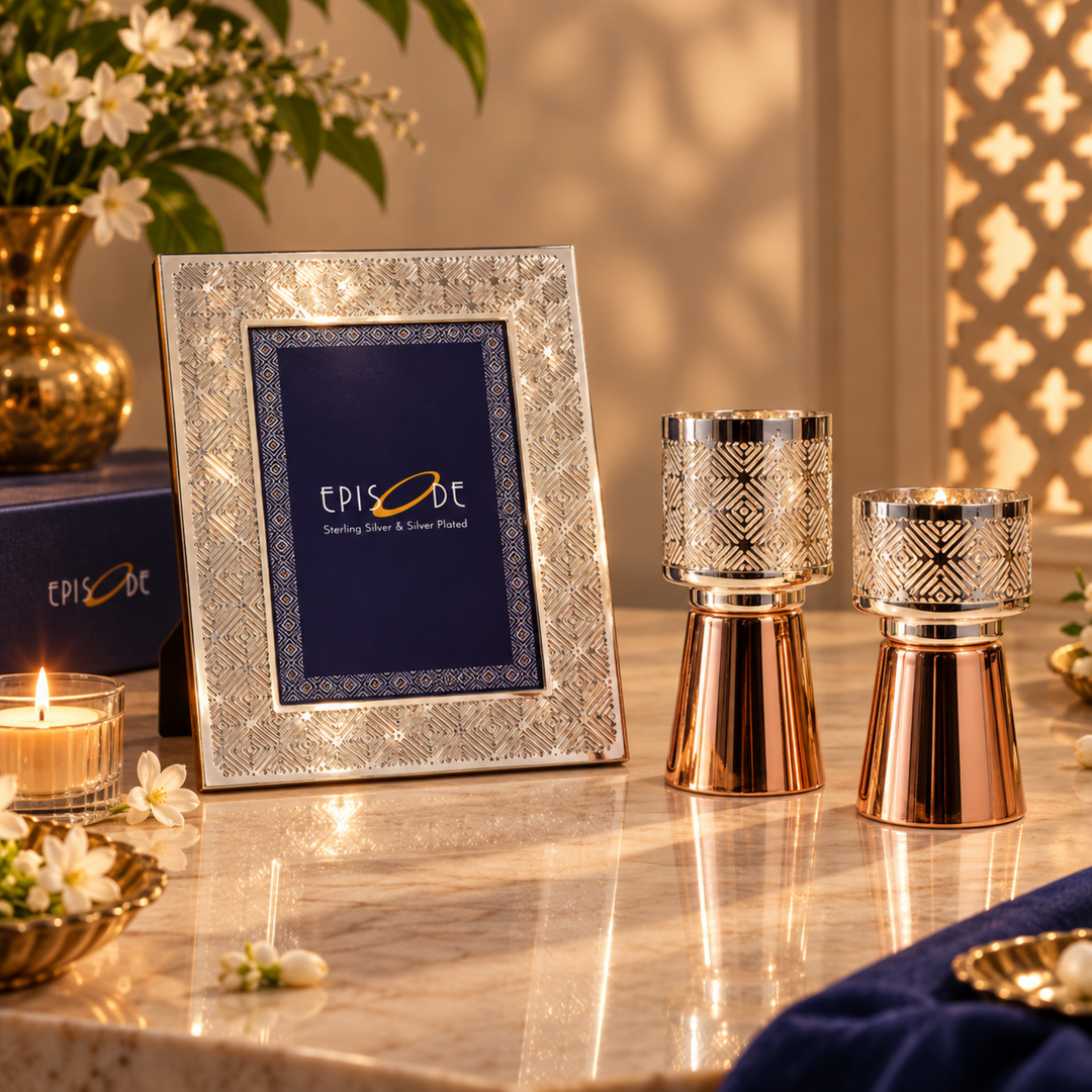 Signature Frame and Votive Towers Diwali Gift Set