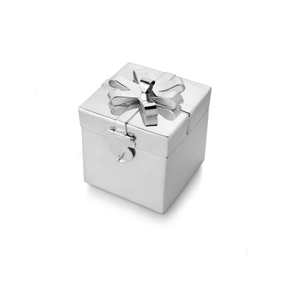 Episode Silver Plated Small Jewelry Box Bow