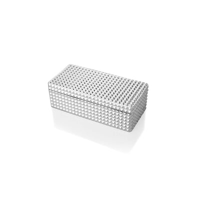 Silver Plated Box Spike Rectangle