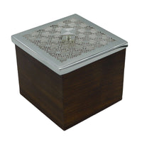 Box Signature is a silver box with a clean, simple cube shape – Small
