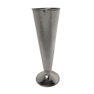 Silver Plated Flower Vase Hammered