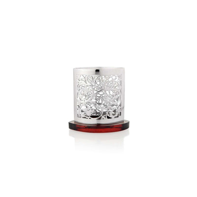 Silver Plated Tealights Holder Tree Of Life