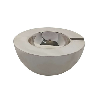 Silver Plated Ashtray Double Walled Round