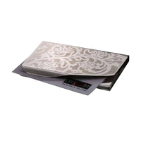 Card Holder Tree Of Life etches a fine scrolling vine pattern from the Tree of Life collection across this silver card holder - white background
