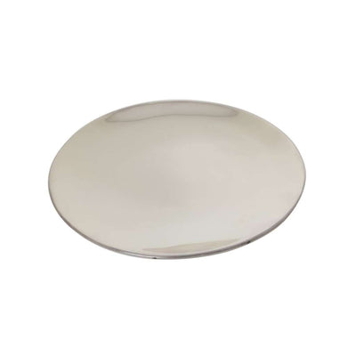 Silver Plated Tray Round Dish With 3 Feet Plain