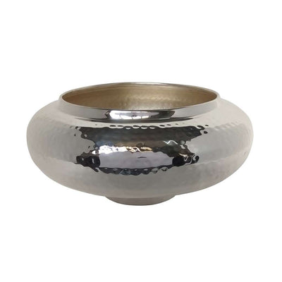 Silver Plated Bowl Hammered Cache