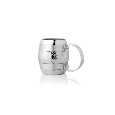 Silver Plated Beer Mug Cask