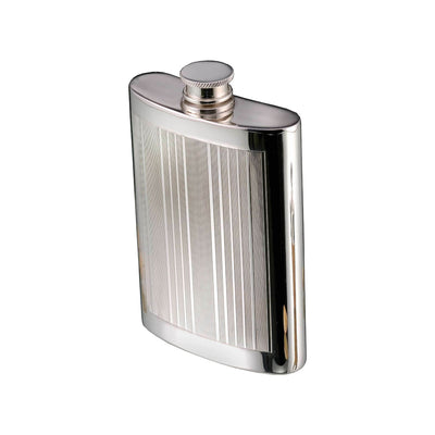 Silver Plated Whiskey Flask Old Boy