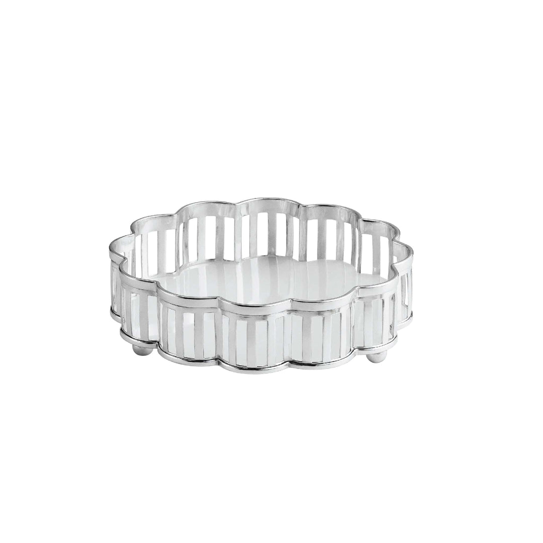 Gallery Bowl Fluted runs vertical flutes the full height of a silver bowl&