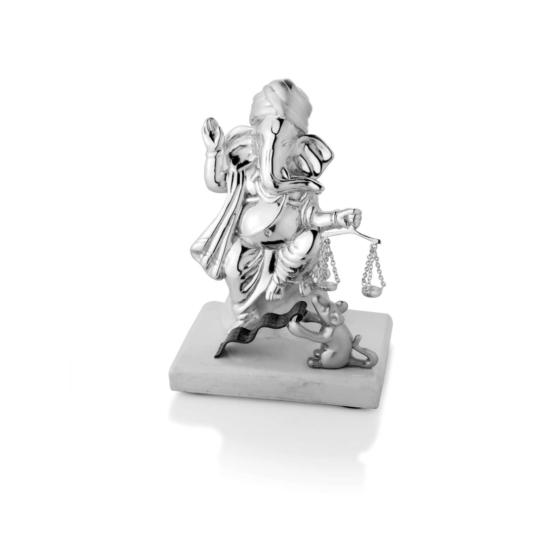 Ganesh Nyaya stands in a turban and flowing robe – Small