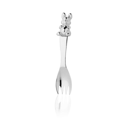 Sterling Silver Baby Gift Fork Bunny