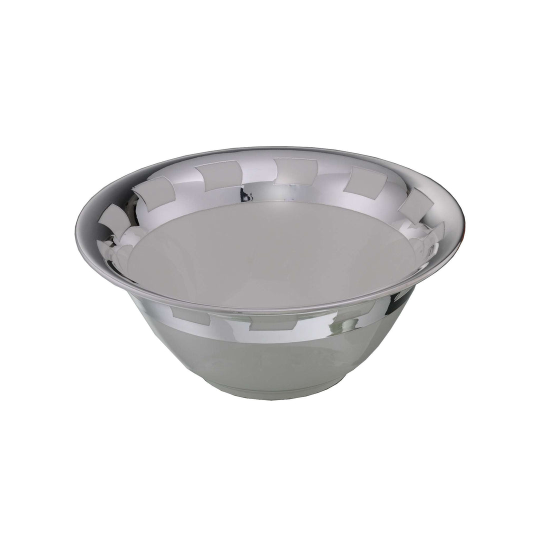Deep Bowl Porcelain Symphony is a sterling silver bowl that extends the porcelain symphony line into a taller, roomier vessel - white background