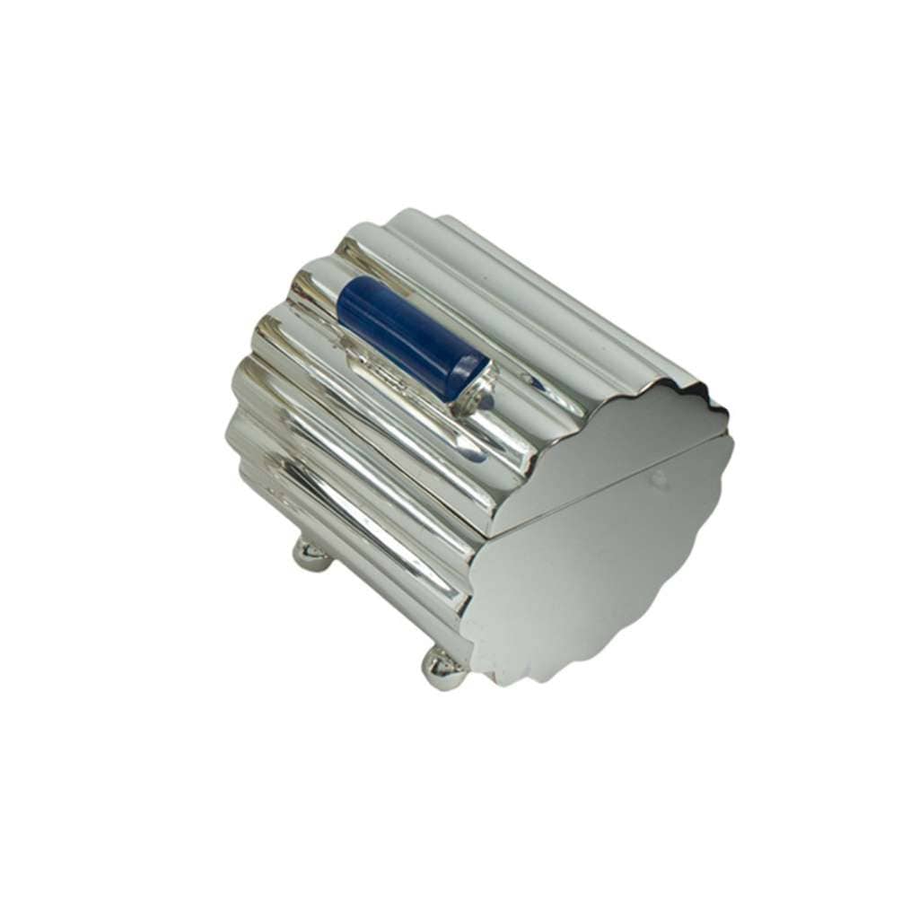 Box Serra is a silver box with a rounded, footed form – Small