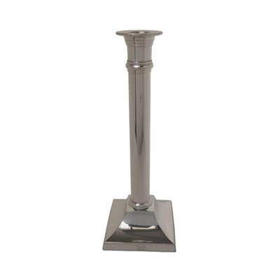 Silver Plated Candle Stand Square Base