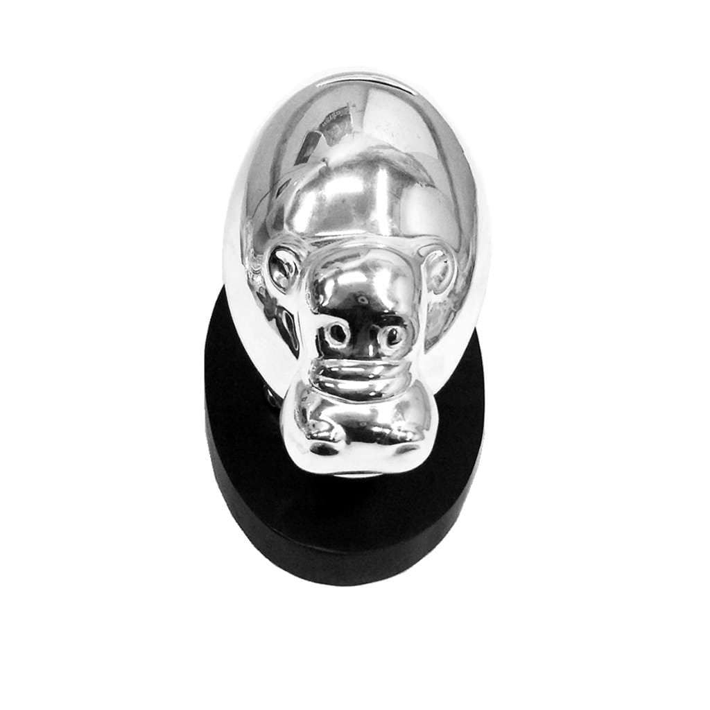 Money Bank Hungry Hippo sets a coin slot on top of this sterling silver money bank, cast as a chubby hippo face with rounded ears and soft – Small